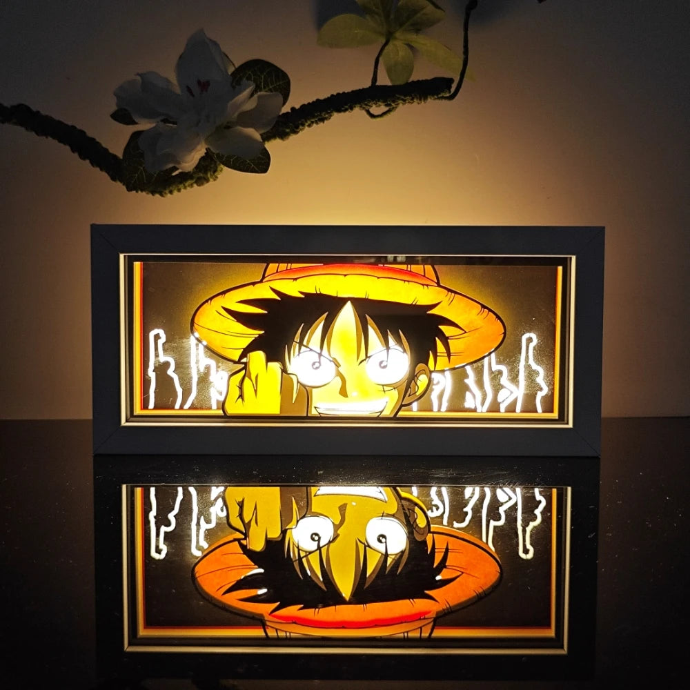 Lámpara decorativa de anime con efecto 3D