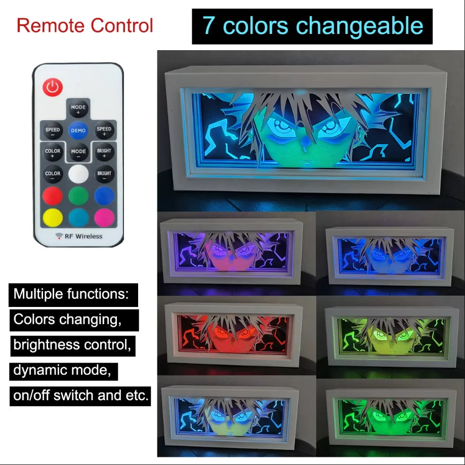 Lámpara decorativa de anime con efecto 3D