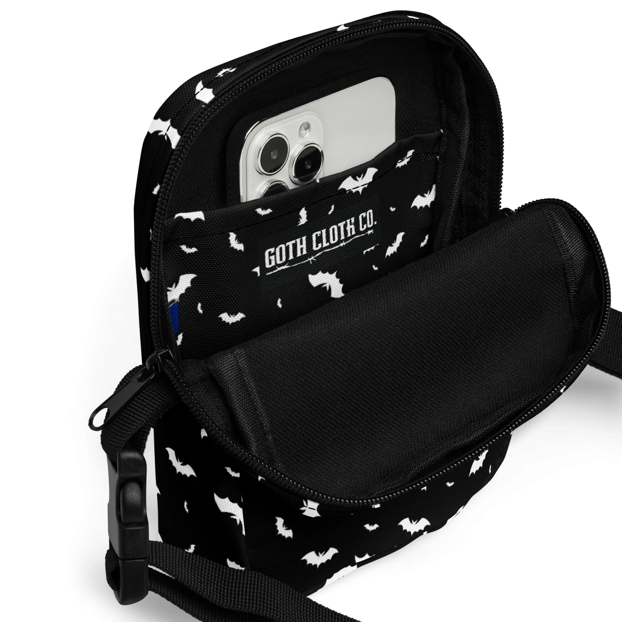 Batty Blackout Crossbody Bag