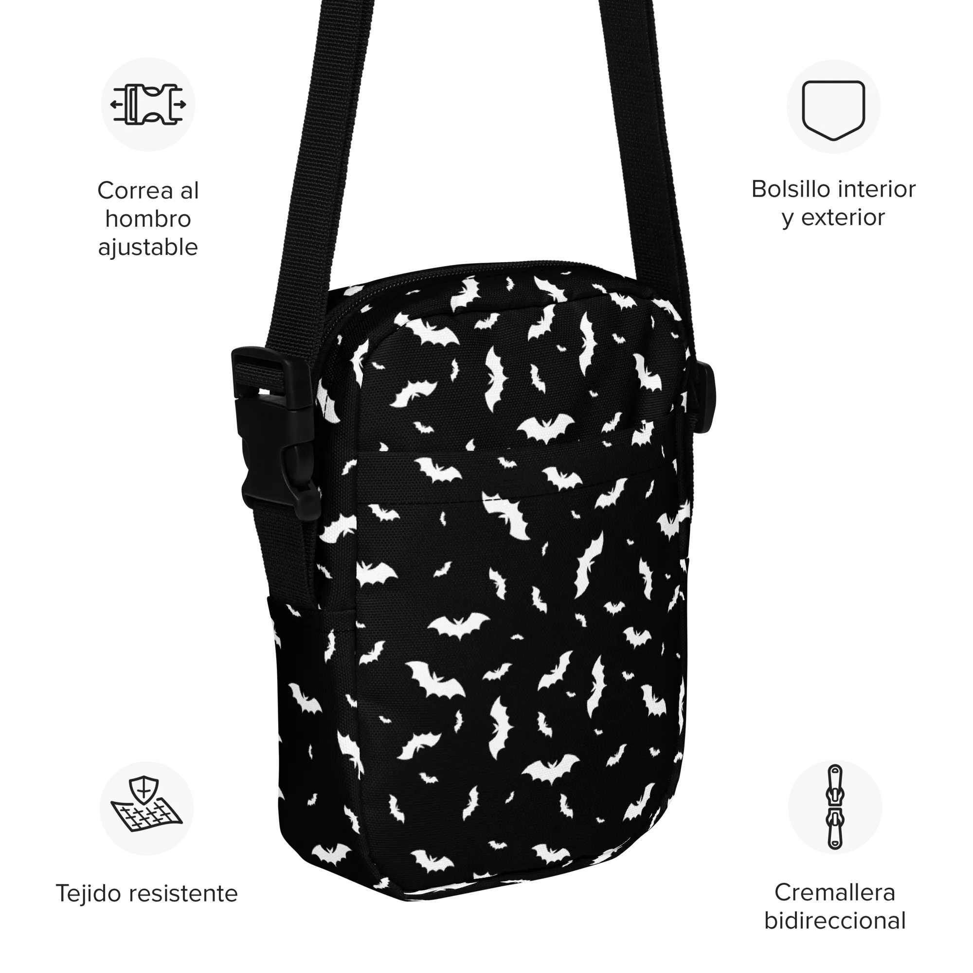 Batty Blackout Crossbody Bag