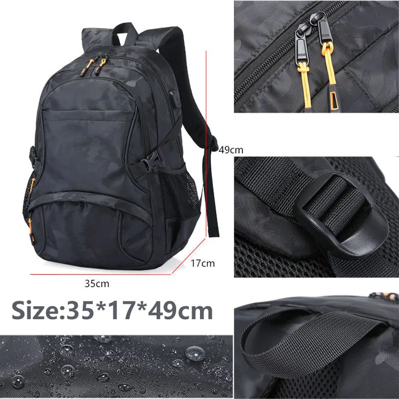 Durable School Bookbags Travel Laptop Backpack with USB Charging Port