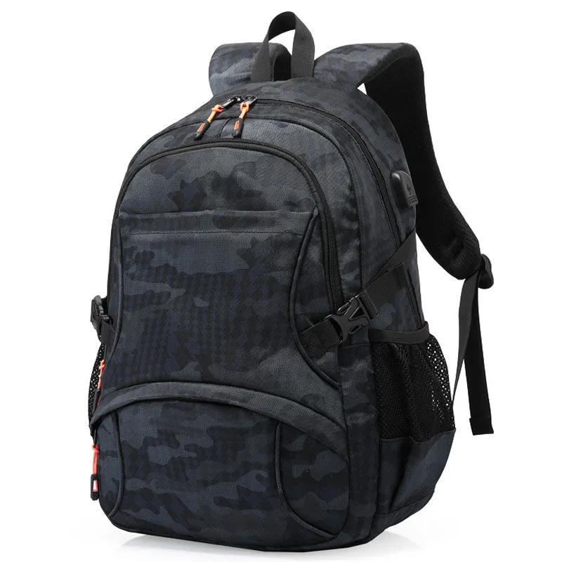 Durable School Bookbags Travel Laptop Backpack with USB Charging Port