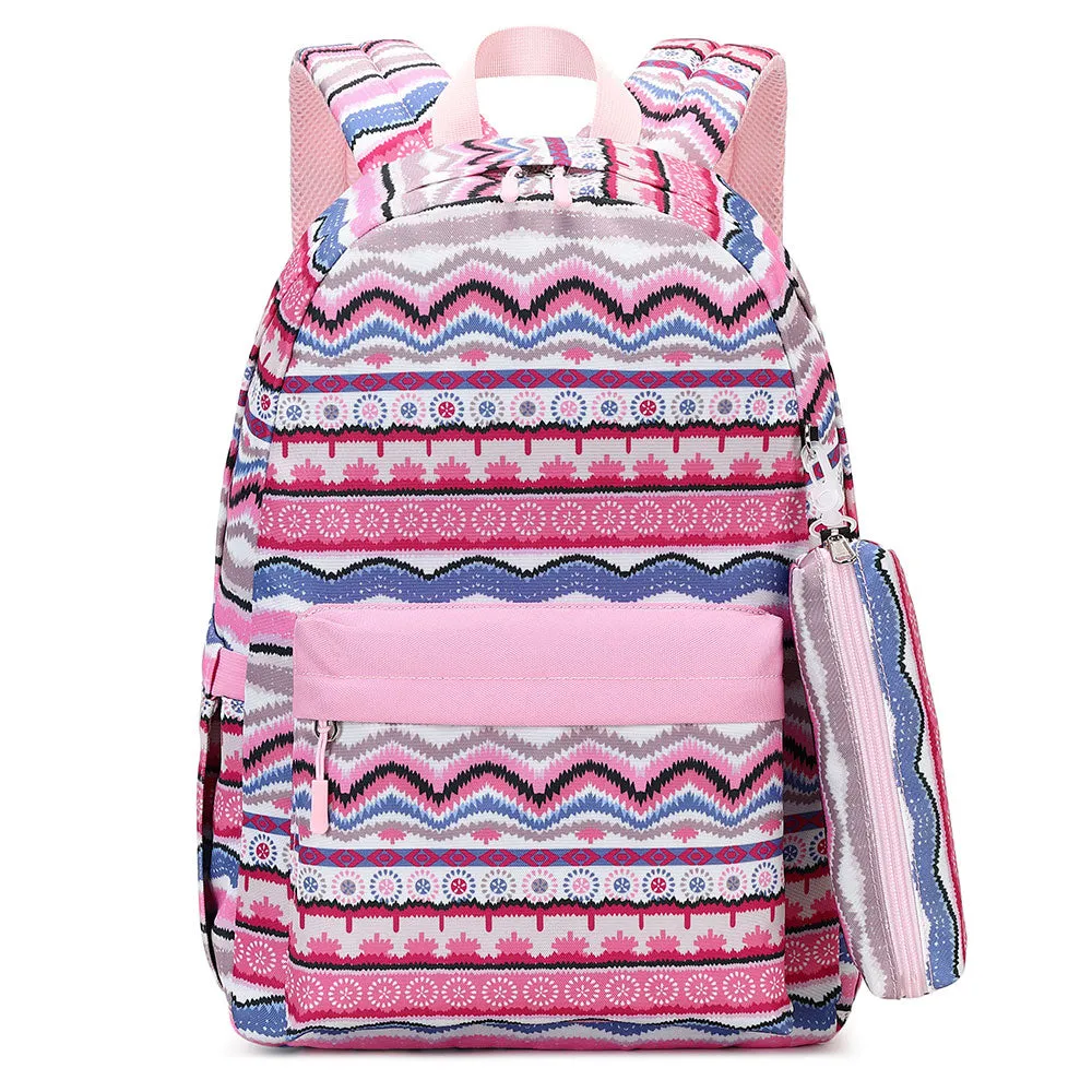 Ethnic Style Oxford Bookbag Durable Backpack for Girls Top Level