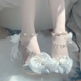 Fairy Butterfly Floral Decoration High Heels