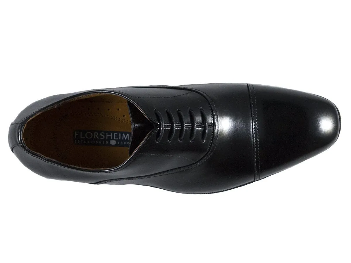 Florsheim 25596 Full-Grain Leather Young Men's Shoe - Cap Toe Oxford - Black