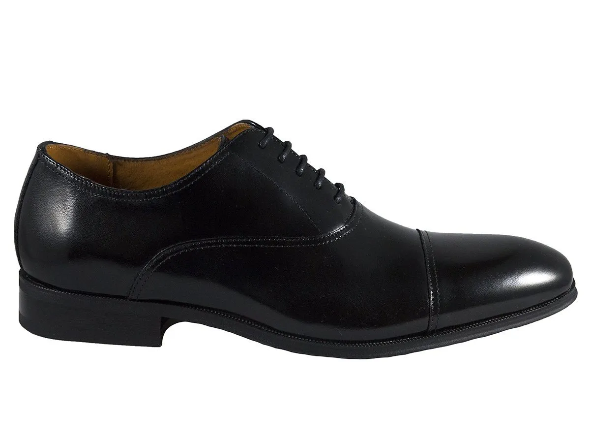 Florsheim 25596 Full-Grain Leather Young Men's Shoe - Cap Toe Oxford - Black