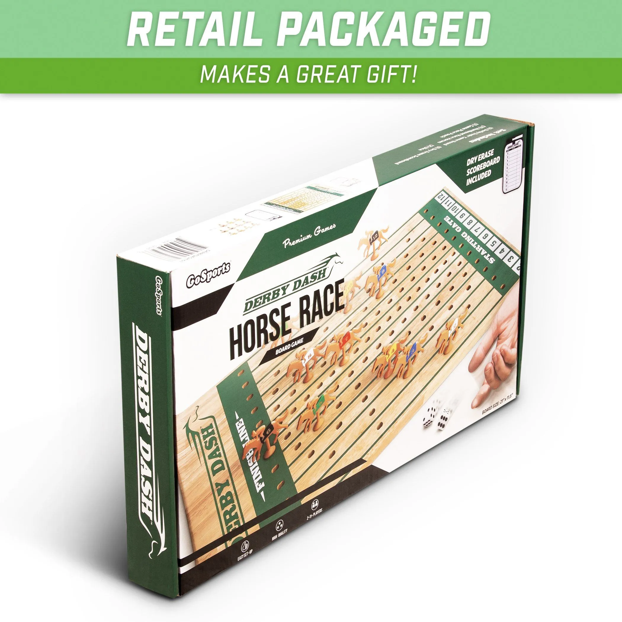 GoSports Derby Dash Horse Race Game Set
