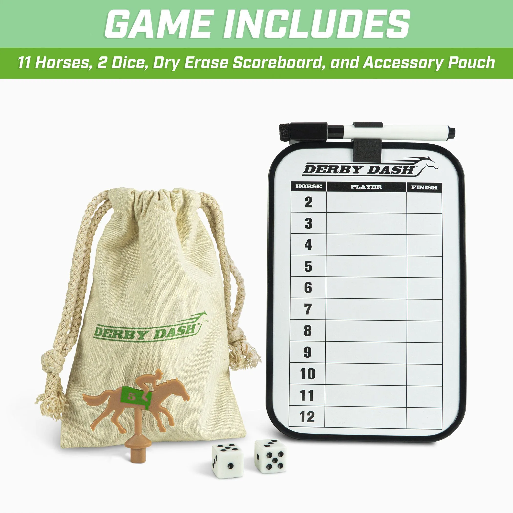 GoSports Derby Dash Horse Race Game Set