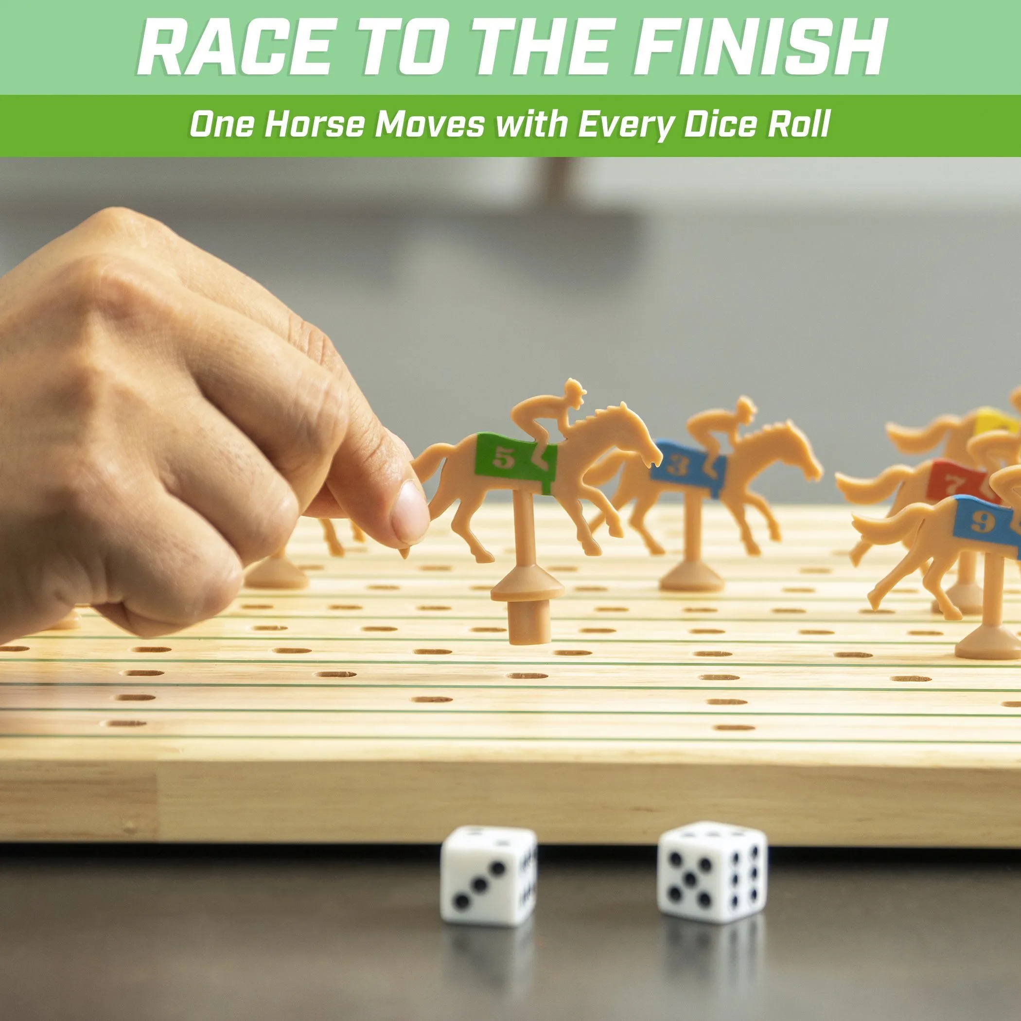 GoSports Derby Dash Horse Race Game Set