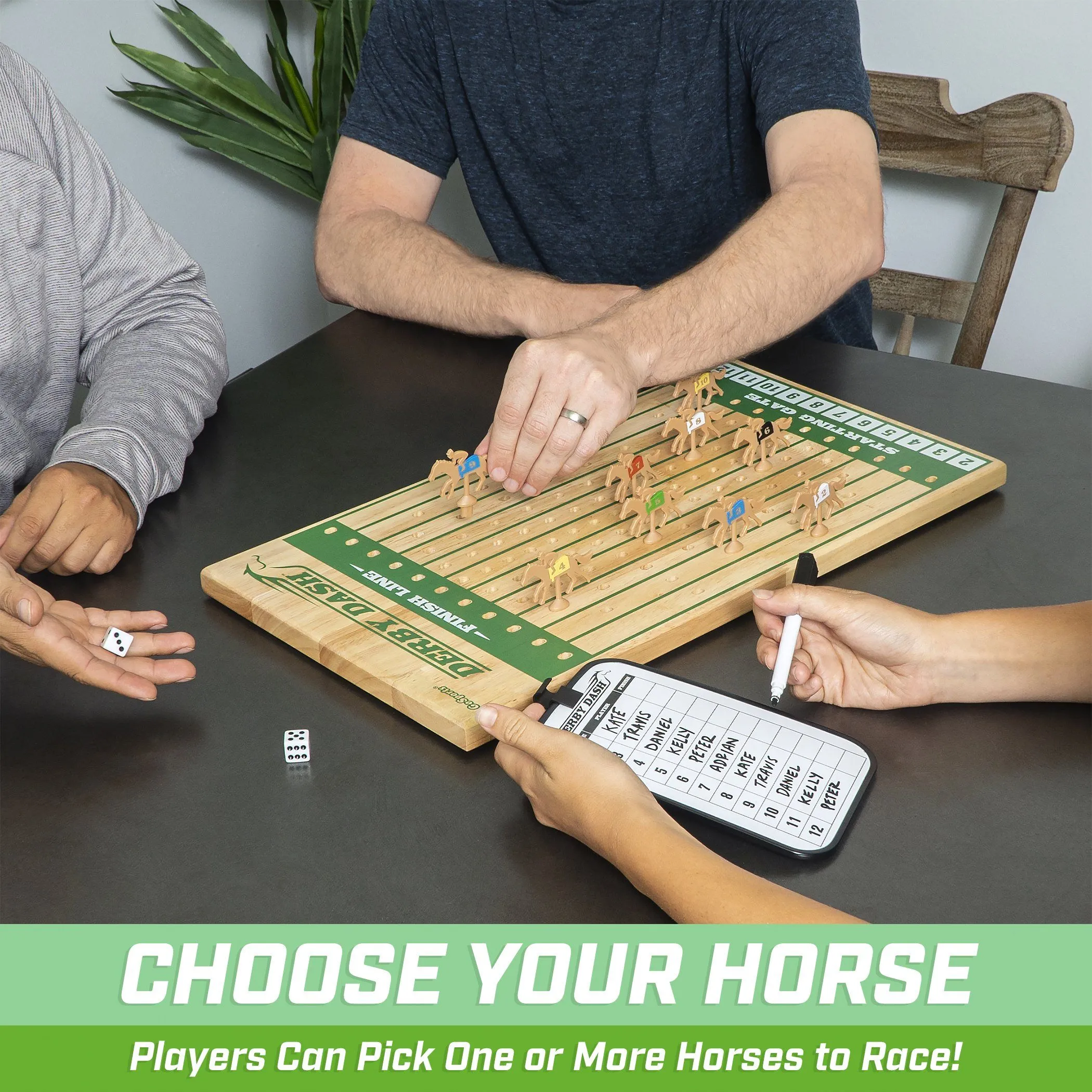 GoSports Derby Dash Horse Race Game Set