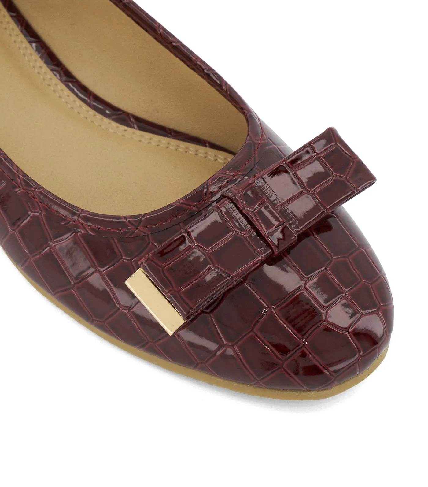 Hannah Ballerina Burgundy