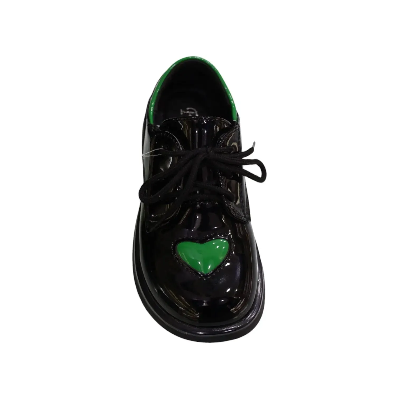 Heart Detail Lace-up Shoes