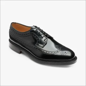 Loake Royal Black Leather Shoe Size 8.5 Only/