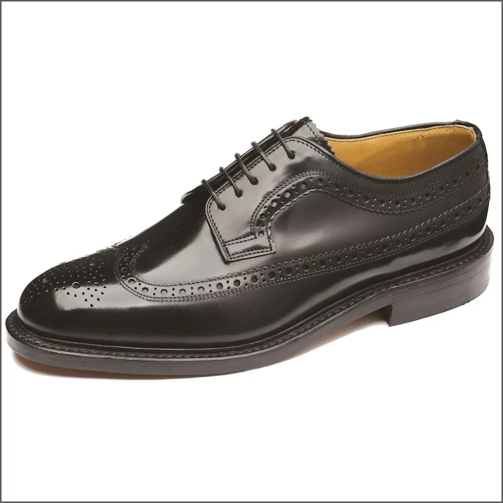 Loake Royal Black Leather Shoe Size 8.5 Only/