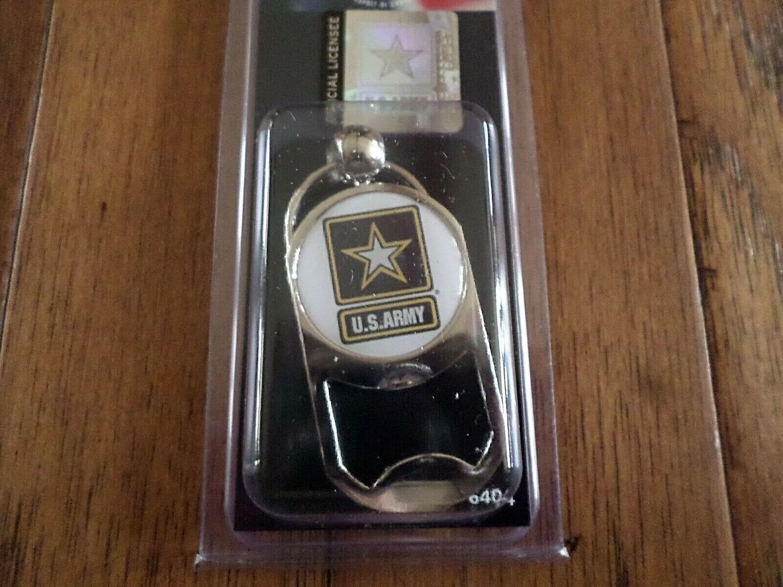 MILITARY ARMY METAL KEY CHAIN / KEY RING BOTTLE OPENER ARMY STAR LOGO NEW