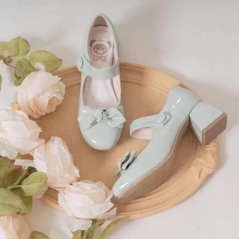 New Lolita Bow French Mary Jane Elegant Fairy High Heels