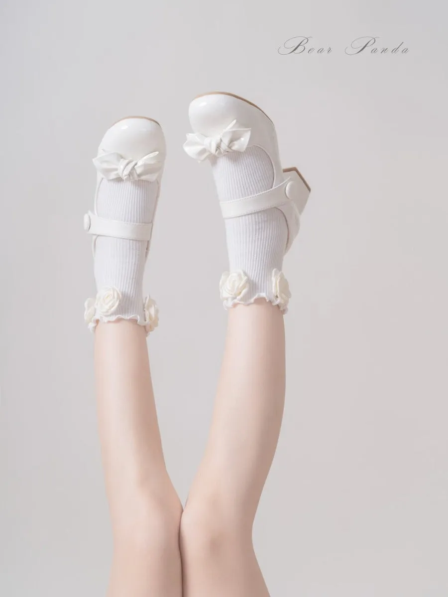 New Lolita Bow French Mary Jane Elegant Fairy High Heels