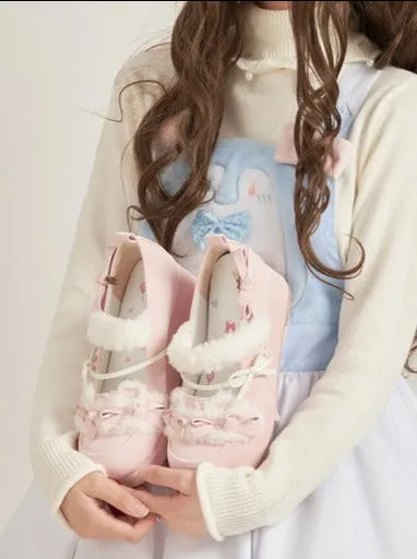Original Lolita Shoes Round Ribbon Toe