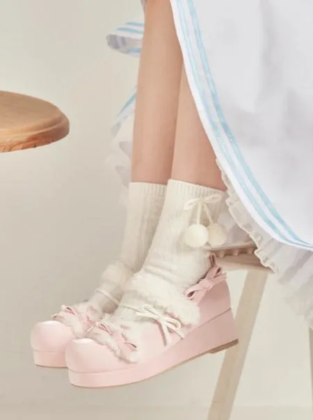Original Lolita Shoes Round Ribbon Toe