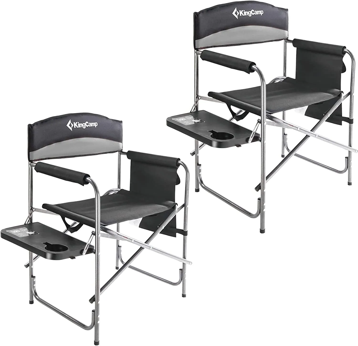 Premium Camping Throne: 400 lbs Support with Convenient Storage - Set of 2 Cozy Red La-Z-Boy Chairs for Outdoor Comfort
