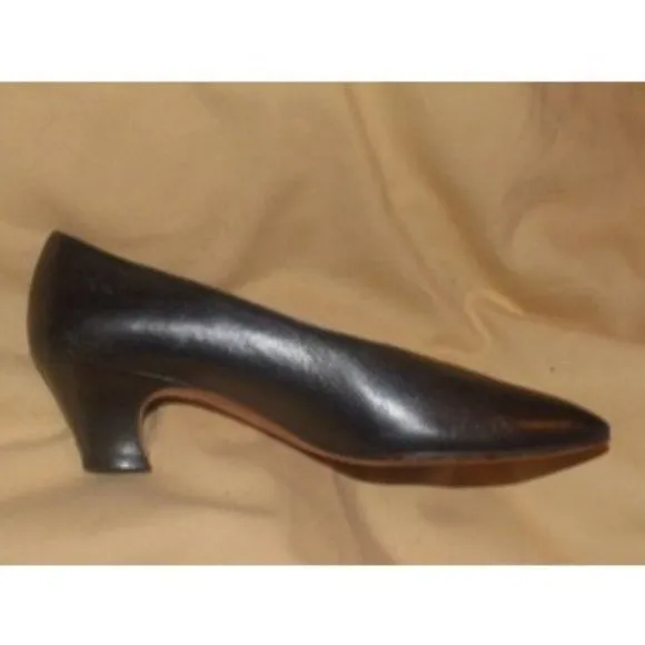 Saint Laurent Vintage MOD Silver Pewter Almond Toe Heels