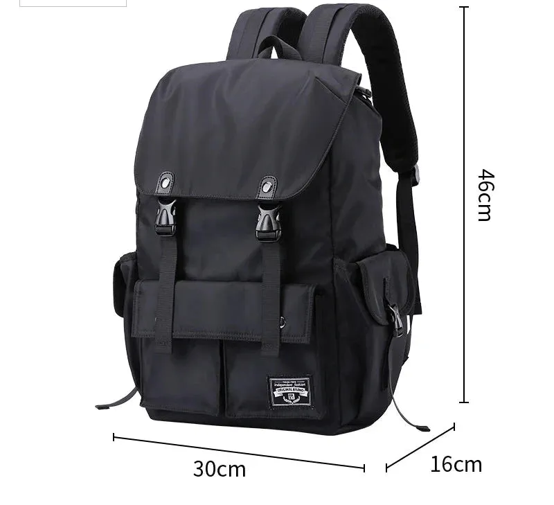 UAKISS  -   Fashion Drawstring Backpack for Men Oxford Waterproof 17.3 inch Laptop Mochila Large Capacity Travel Durable College Backpack