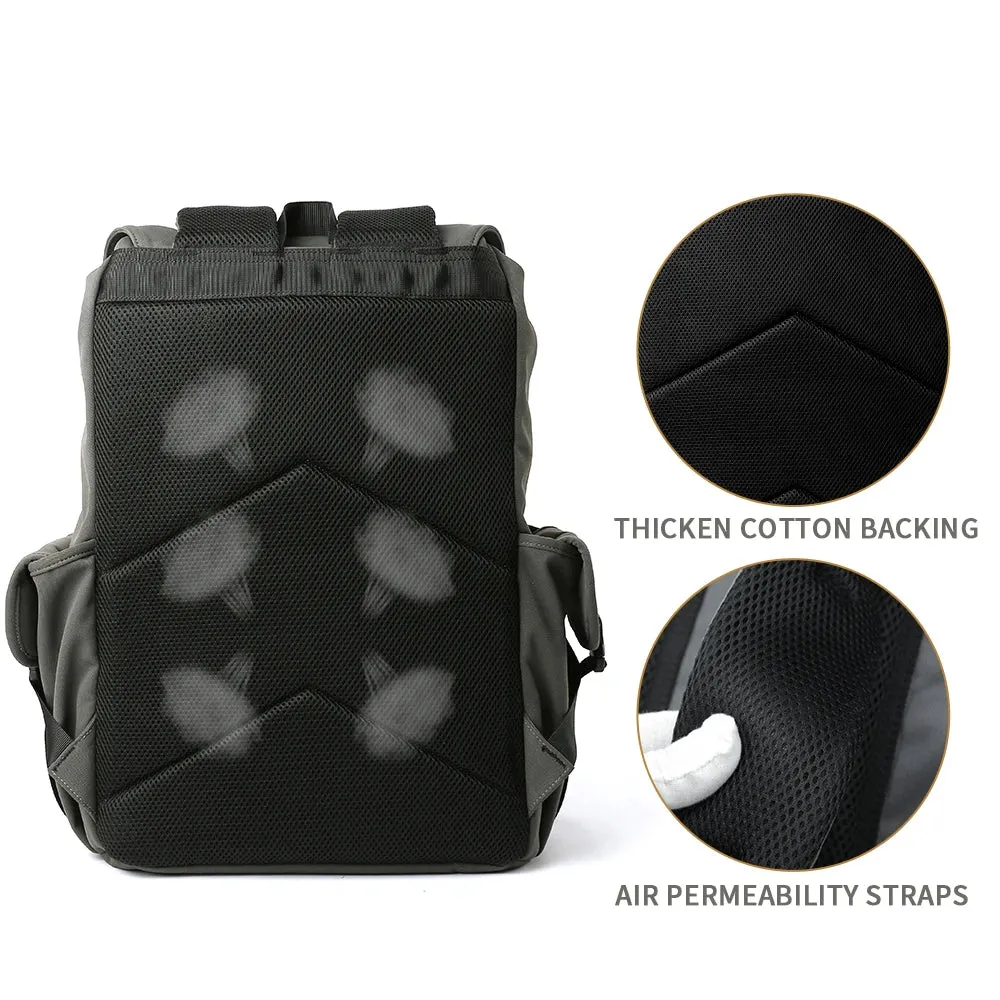 UAKISS  -   Fashion Drawstring Backpack for Men Oxford Waterproof 17.3 inch Laptop Mochila Large Capacity Travel Durable College Backpack