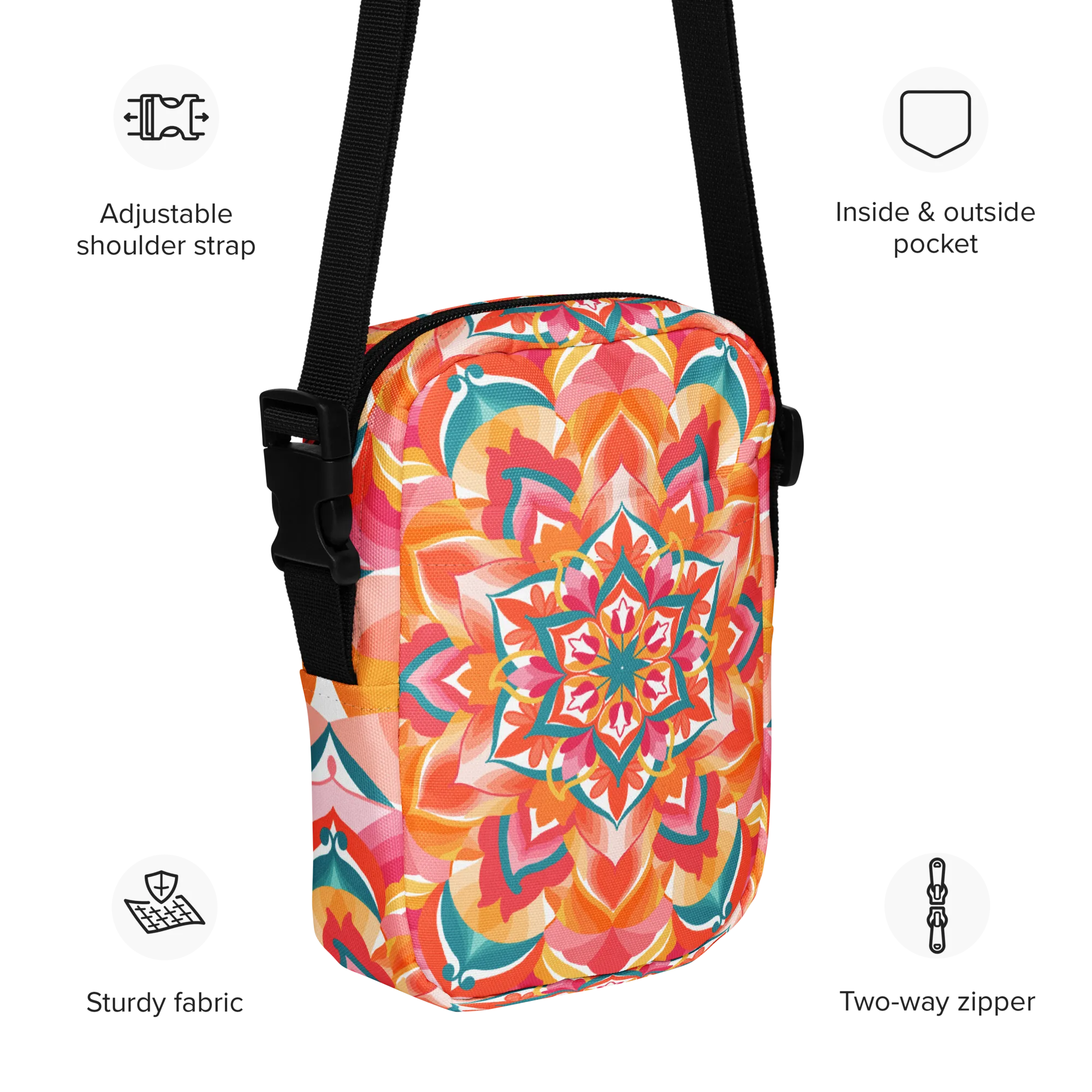 Vibrant Wanderlust sling bag