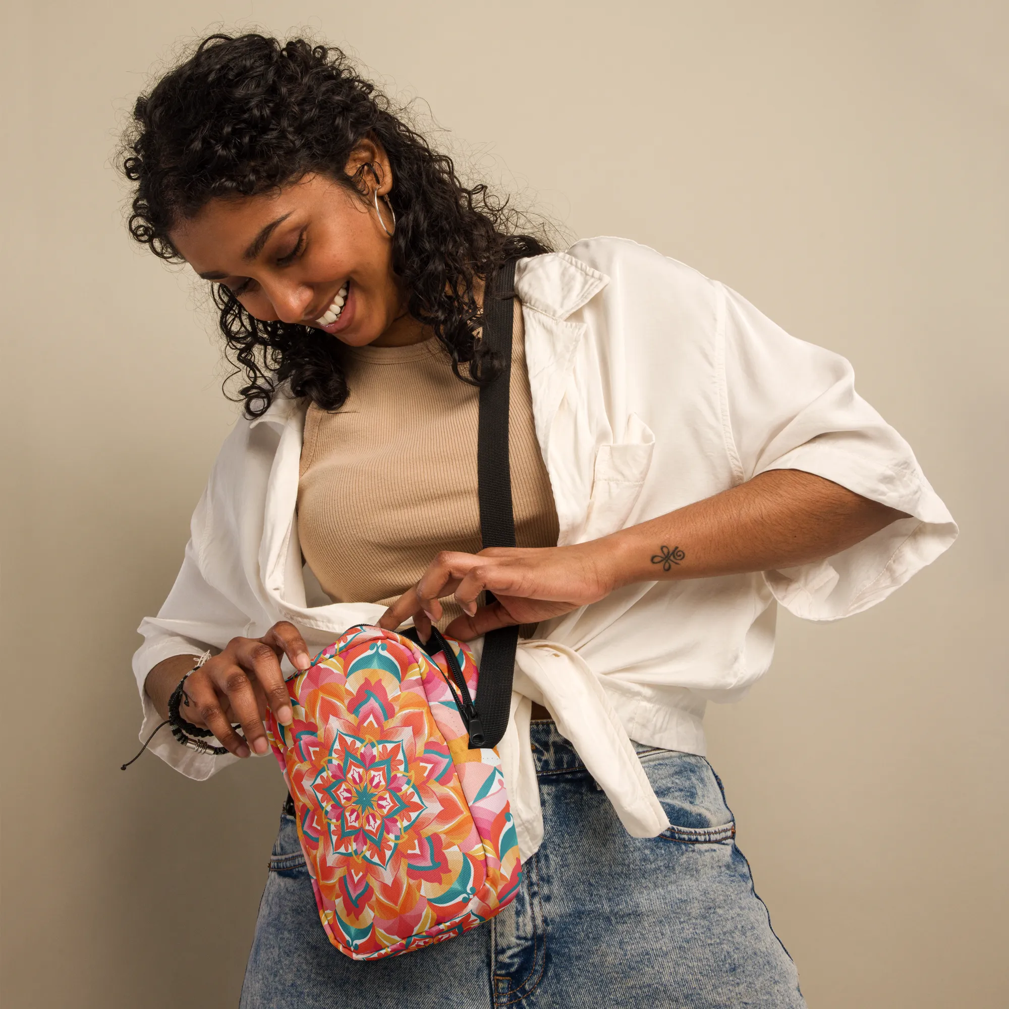 Vibrant Wanderlust sling bag